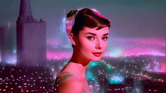 Audrey Hepburn in Balenciaga inspired fashion