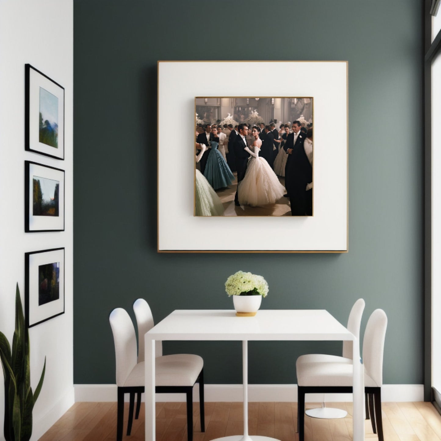 Dance of Envy: A Timeless Waltz of Audrey Hepburn & James Dean, digital art print, living room decor